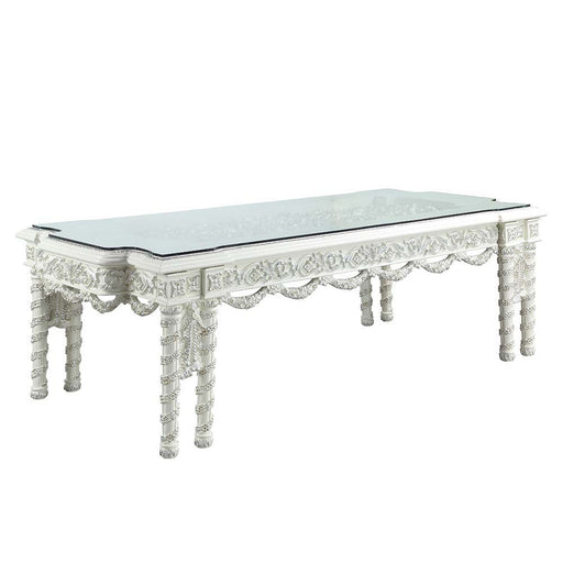 Vanaheim - Dining Table - Antique White Finish Unique Piece Furniture