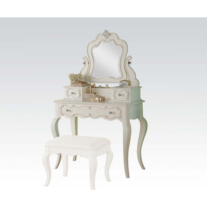 Edalene - Vanity Desk - Pearl White Unique Piece Furniture