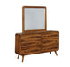 Robyn - Rectangular Dresser Mirror - Dark Walnut Unique Piece Furniture