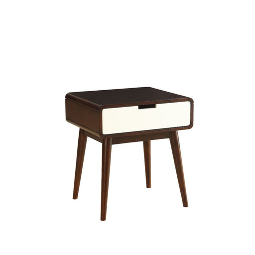 Christa - End Table - Espresso & White Unique Piece Furniture