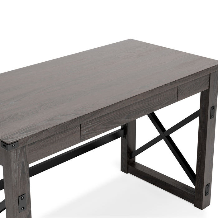 Freedan - Grayish Brown - Home Office Desk Unique Piece Furniture