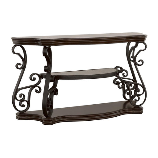 Laney - Sofa Table - Deep Merlot And Clear Unique Piece Furniture