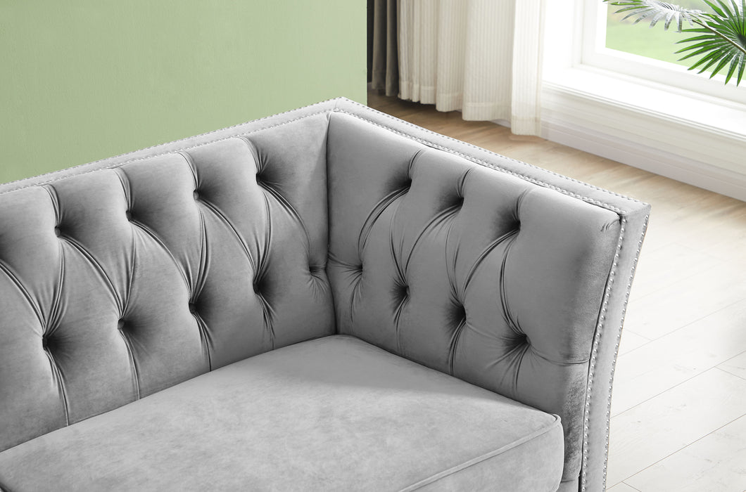 L8085B Two-Seat Sofa Gray