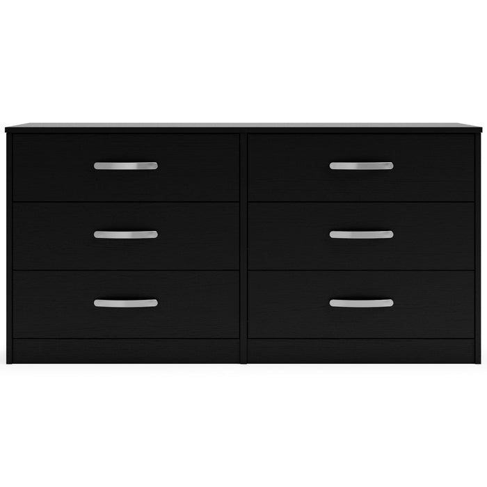 Finch - Black - Six Drawer Dresser - 29'' Height Unique Piece Furniture