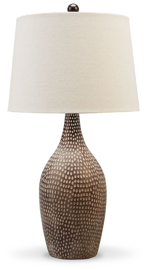 Laelman - Brown / Gray - Poly Table Lamp (Set of 2) Unique Piece Furniture