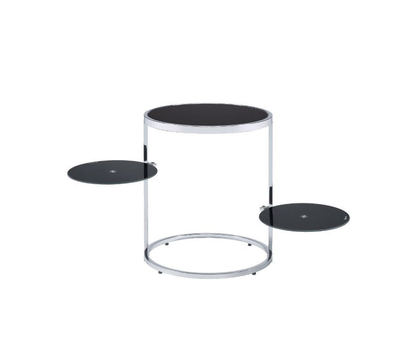 Lynch - Accent Table - Black & Chrome Finish Unique Piece Furniture