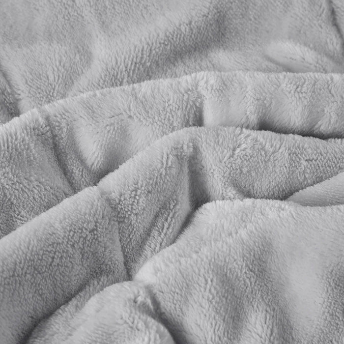 Reversible Heiq Smart Temperature Down Alternative Blanket - Grey