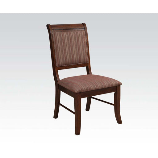 Mahavira - Side Chair (Set of 2) - Fabric & Espresso Unique Piece Furniture