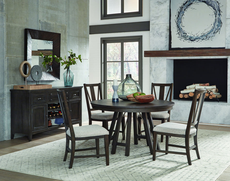 Westley Falls - Dining Side Chair With Upholstered Seat (Set of 2) - Graphite