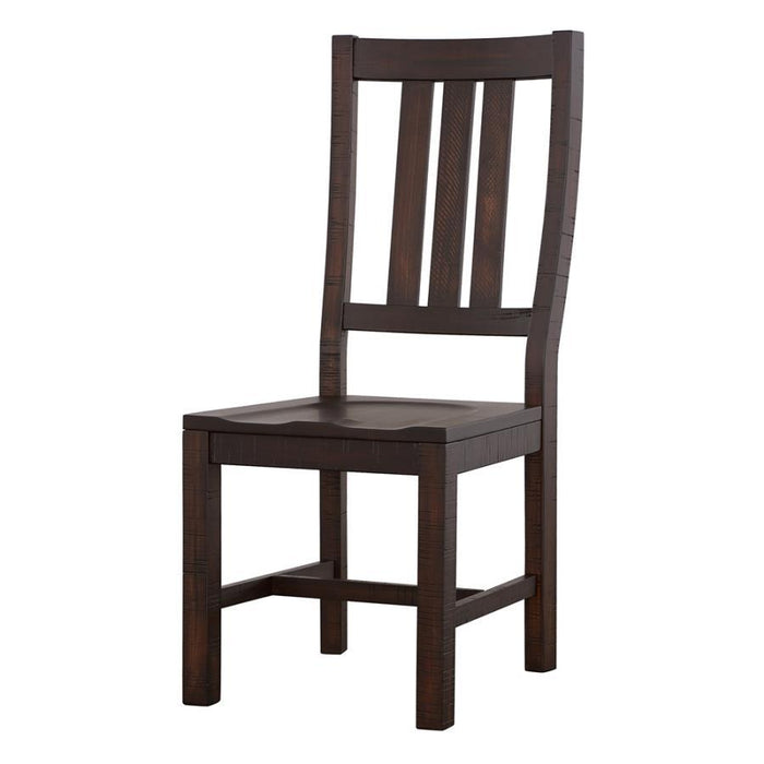 Calandra - Slat Back Side Chairs (Set of 2) - Vintage Java Unique Piece Furniture