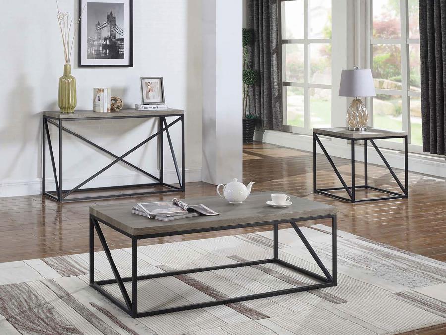 Birdie - Rectangular Sofa Table - Sonoma Gray Unique Piece Furniture