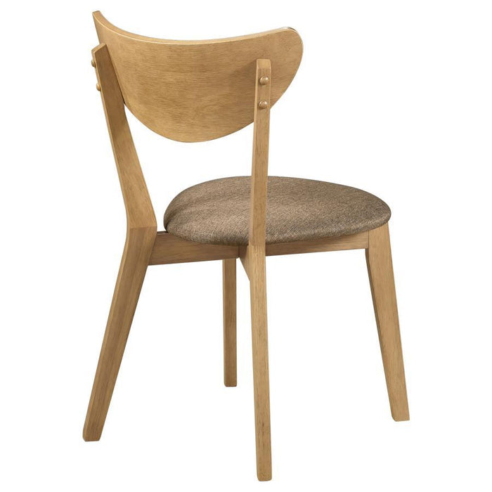 Elowen - Dining Side Chair (Set of 2) - Light Walnut And Brown