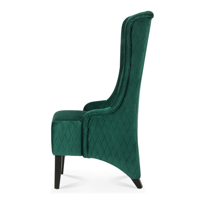 23.03" Wide Wing Back Chair, Side Chair For Living Room - Retro Green