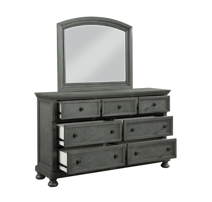 Jackson Modern Style 7 - Drawer Dresser Made With Wood & Rustic Gray Finish
