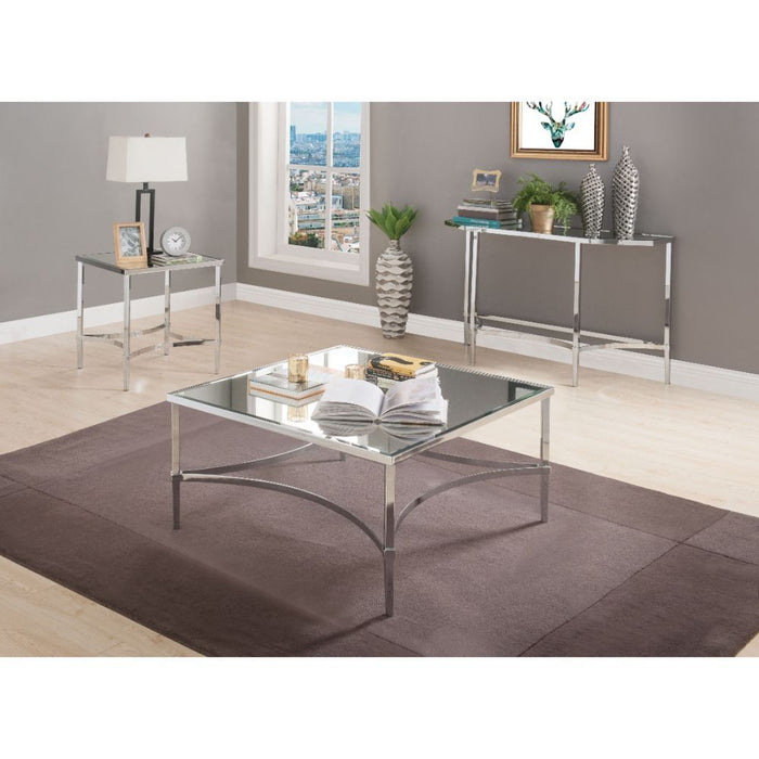 Petunia - Coffee Table - Chrome & Mirror Unique Piece Furniture