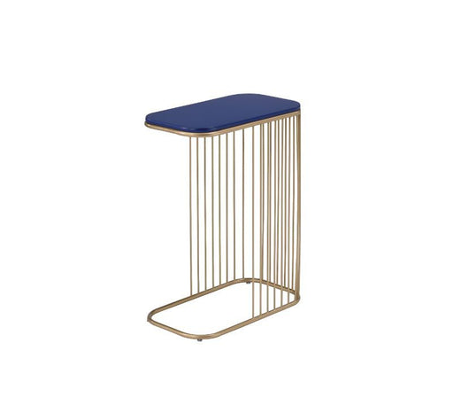 Aviena - Accent Table - Blue & Gold Finish Unique Piece Furniture