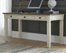 Bolanburg - White / Brown / Beige - Home Office Desk Unique Piece Furniture
