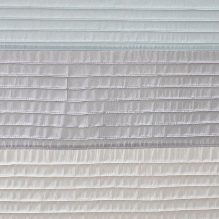 Faux Silk Shower Curtain - Aqua