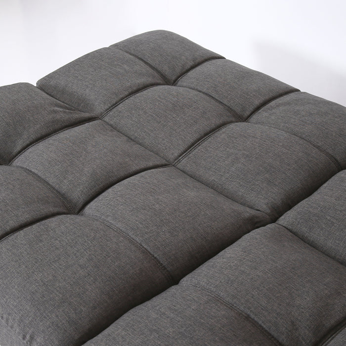 Convertible Memory Foam Futon Couch Bed, Modern Folding Sleeper Sofa - Gray