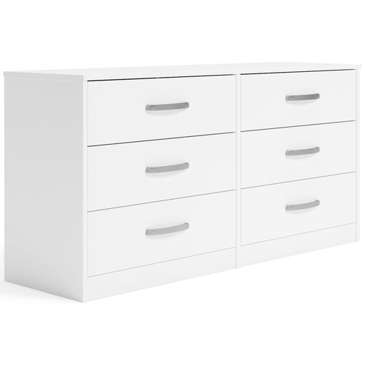Flannia - White - Six Drawer Dresser - 29'' Height Unique Piece Furniture