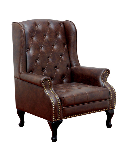 Vaugh - Accent Chair - Rustic Brown Unique Piece Furniture