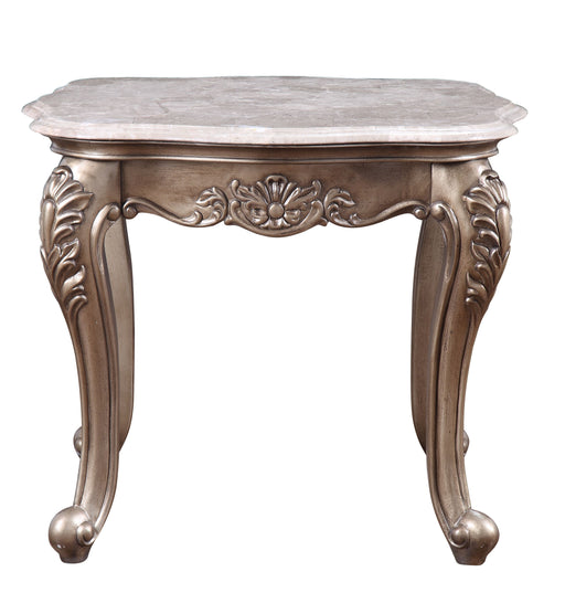 Jayceon - End Table - Marble & Champagne Unique Piece Furniture