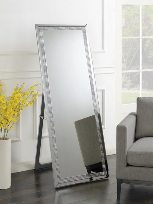 Giddish - Cheval Floor Mirror - Silver Unique Piece Furniture