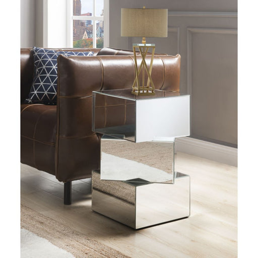 Meria - End Table - Mirrored Unique Piece Furniture