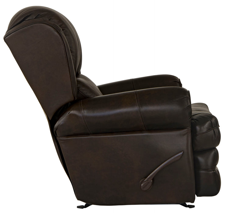Roberto - Leather Rocker Recliner - Cocoa
