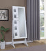 Doyle - Jewelry Cheval Mirror With Picture Frames - White Unique Piece Furniture
