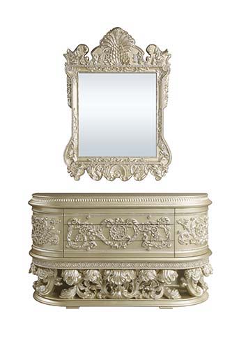 Vatican - Dresser - Champagne Silver Finish Unique Piece Furniture