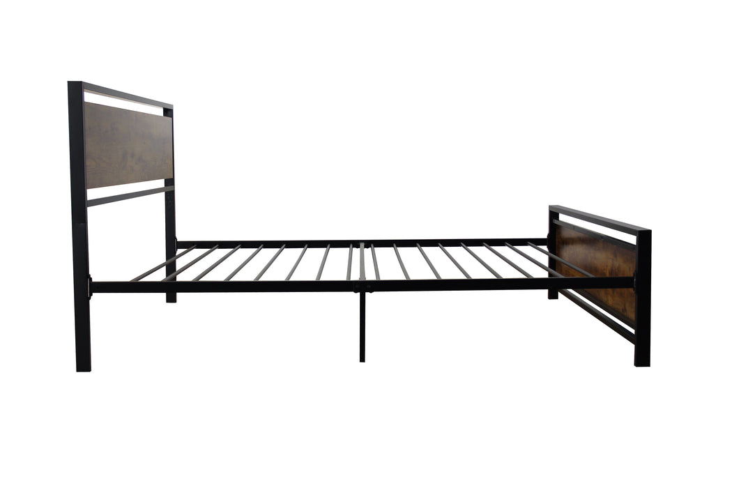Twin Size Metal Bed Sturdy System Metal Bed Frame, Modern Style And Comfort To Any Bedroom - Black - Black