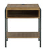 Fridley - Brown / Black - Rectangular End Table Unique Piece Furniture