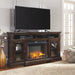Roddinton - Dark Brown - Xl TV Stand W/Fireplace Option Unique Piece Furniture