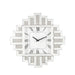 Lavina - Wall Clock - Mirrored & Faux Diamonds - 24" Unique Piece Furniture