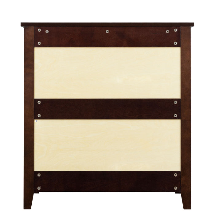 Drawer Dresser Cabinet Bar Cabinet, Storge Cabinet, Lockers, Retro Round Handle - Antique Auburn