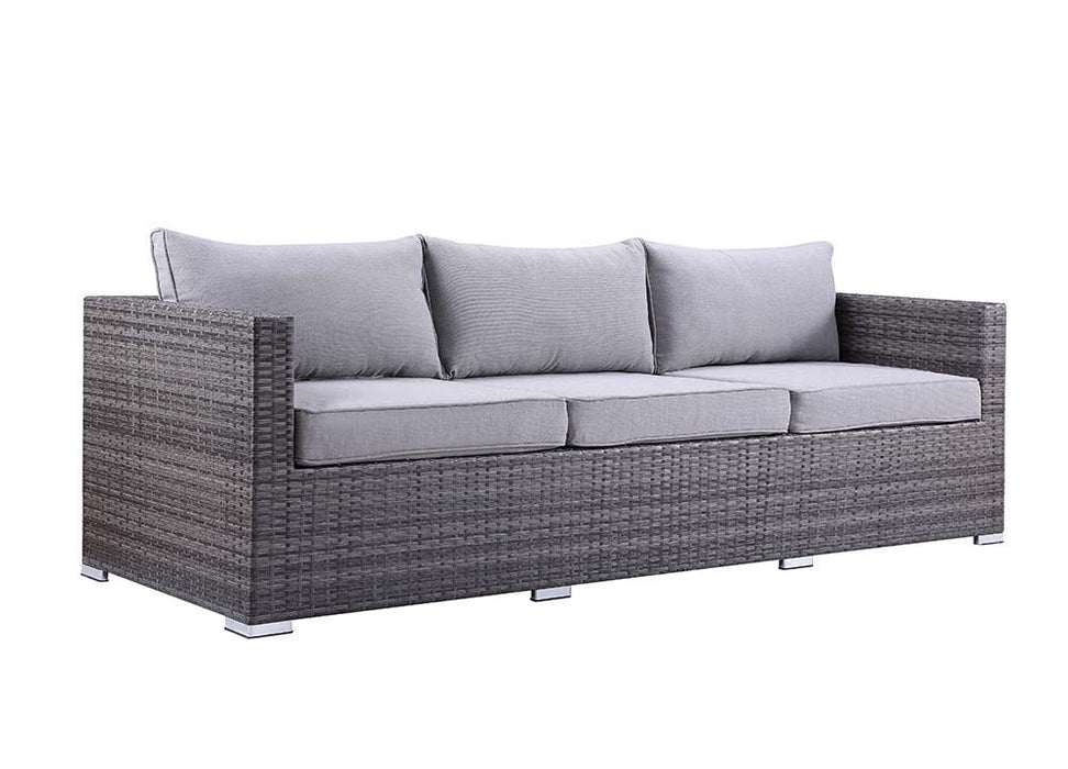 Sheffield - Patio Set - Gray Fabric & Gray Finish Unique Piece Furniture