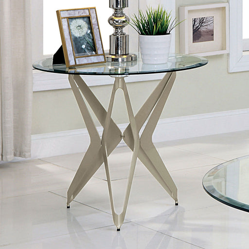 Villarsglane - End Table - Pearl Silver Unique Piece Furniture