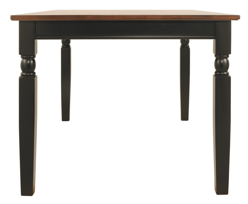 Owingsville - Black / Brown - Rectangular Dining Room Table Unique Piece Furniture