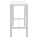 Natividad - 5 Piece Bar Set - White High Gloss And Chrome Unique Piece Furniture