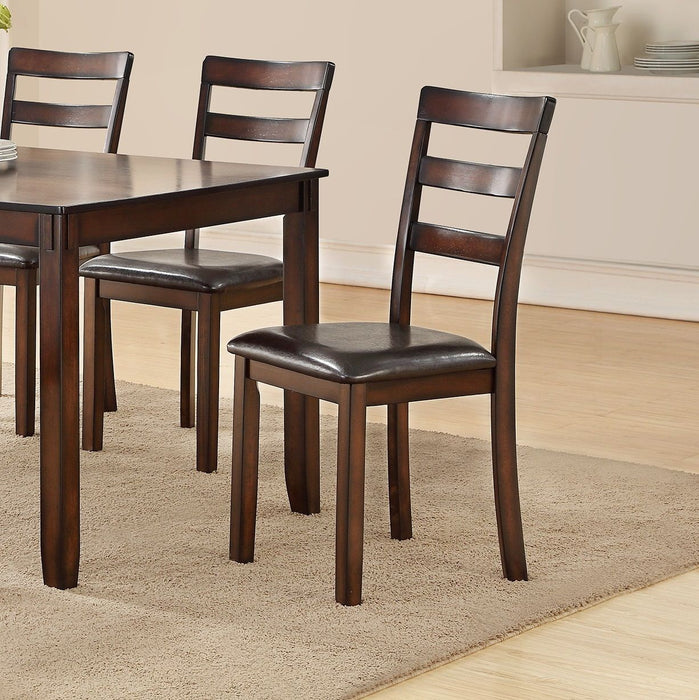 Classic Style 6 Pieces Dining Set Rectangle Table 4 Side Chairs And Bench Dining Room Furniture Mdf Rubber Wood