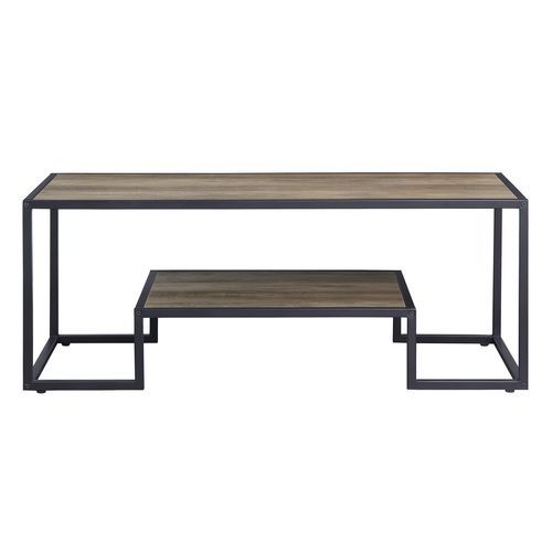 Idella - Accent Table - Rustic Oak & Black Finish Unique Piece Furniture