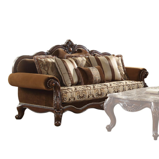 Jardena - Sofa - Fabric & Cherry Oak Unique Piece Furniture