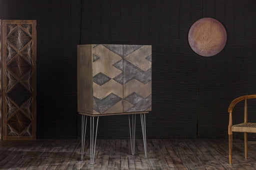 Keva - Wardrobe - Gray Stone & Ash Oak Unique Piece Furniture
