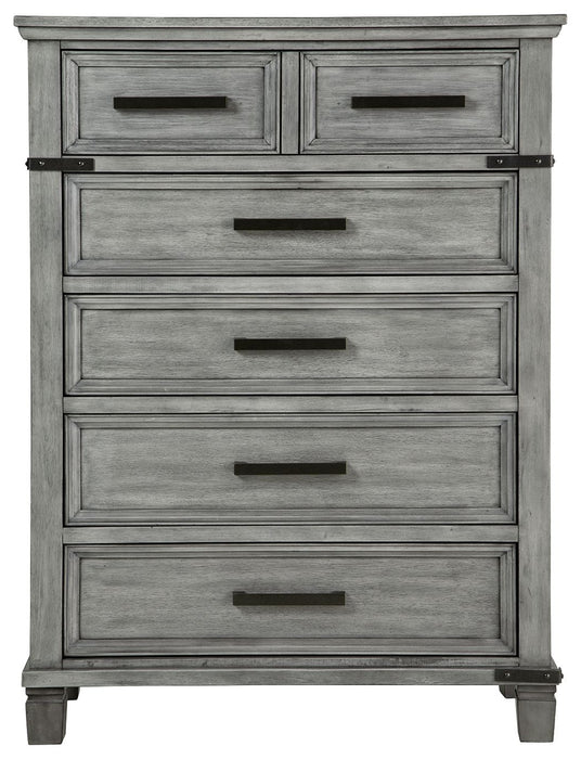 Russelyn - Gray - Five Drawer Chest Unique Piece Furniture
