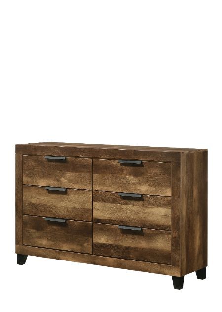 Morales - Dresser - Rustic Oak Finish Unique Piece Furniture Furniture Store in Dallas and Acworth, GA serving Marietta, Alpharetta, Kennesaw, Milton