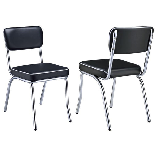 Retro - Open Back Side Chairs (Set of 2) Unique Piece Furniture