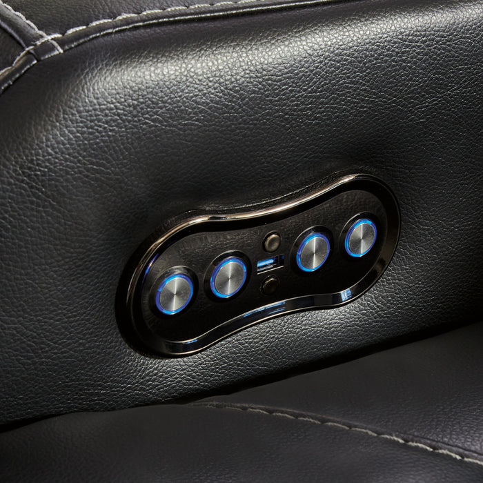 Caveman Den - Power Recliner/ Adj Headrest - Midnight