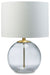 Samder - White - Glass Table Lamp Unique Piece Furniture