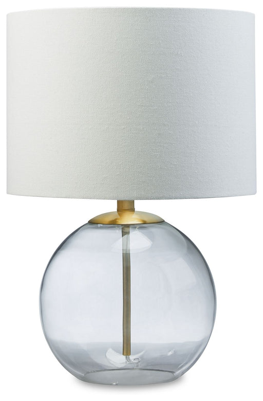 Samder - White - Glass Table Lamp Unique Piece Furniture